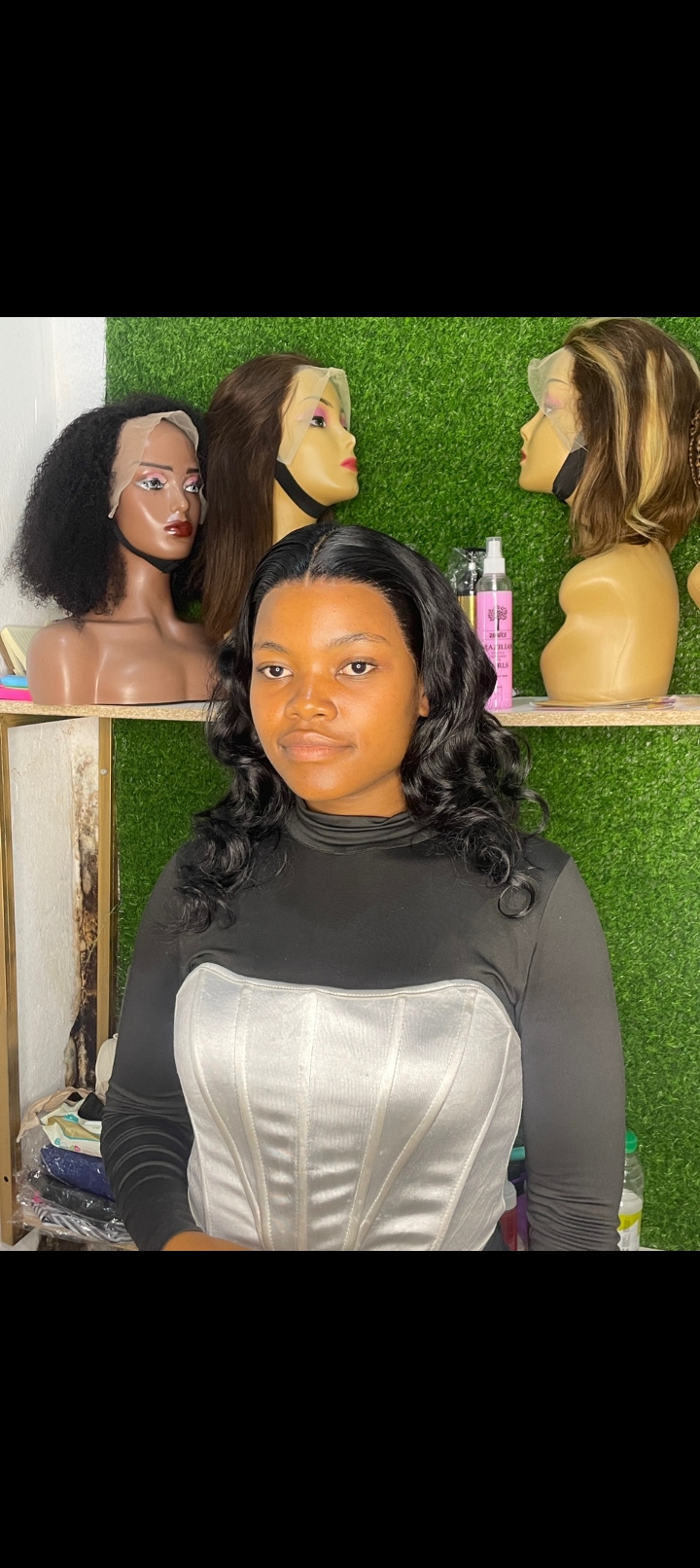 Salon Wig Display